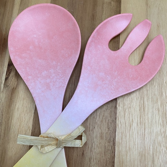 Decaled Bamboo Fiber Ombré Serving Set - Picture 2 of 3